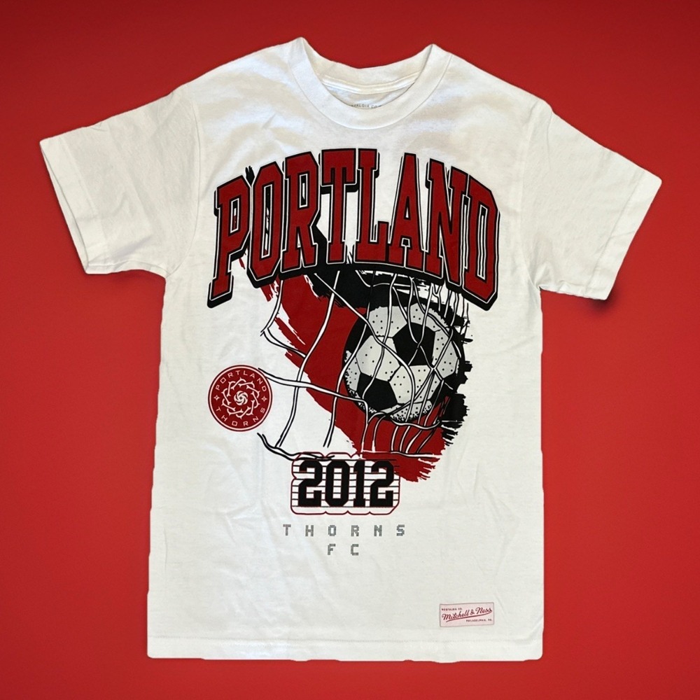 Portland Thorns S/S Graphic T - Mitchell & Ness - White - Men's Small **NEW**